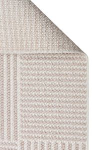 MOTTO MOT 12 BEIGE WHITE Yumuşak Tuşeli Örgü Dokuma Modern Makine Halısı