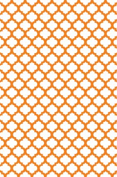 YAMALI home Style Moda Desen Saçaklı Halı BEYAZ turuncu - 80x300 cm