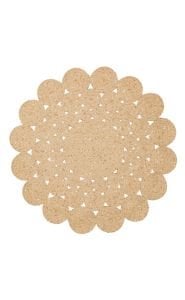 Eko Halı Patna PTN07 NATURAL Hasır Örgü Halı 150 Çap Yuvarlak