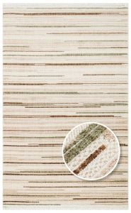 Eko Halı JOY 01 GREEN BROWN Hav Toz Vermeyen Yumuşak dokulu Modern Makine Halısı