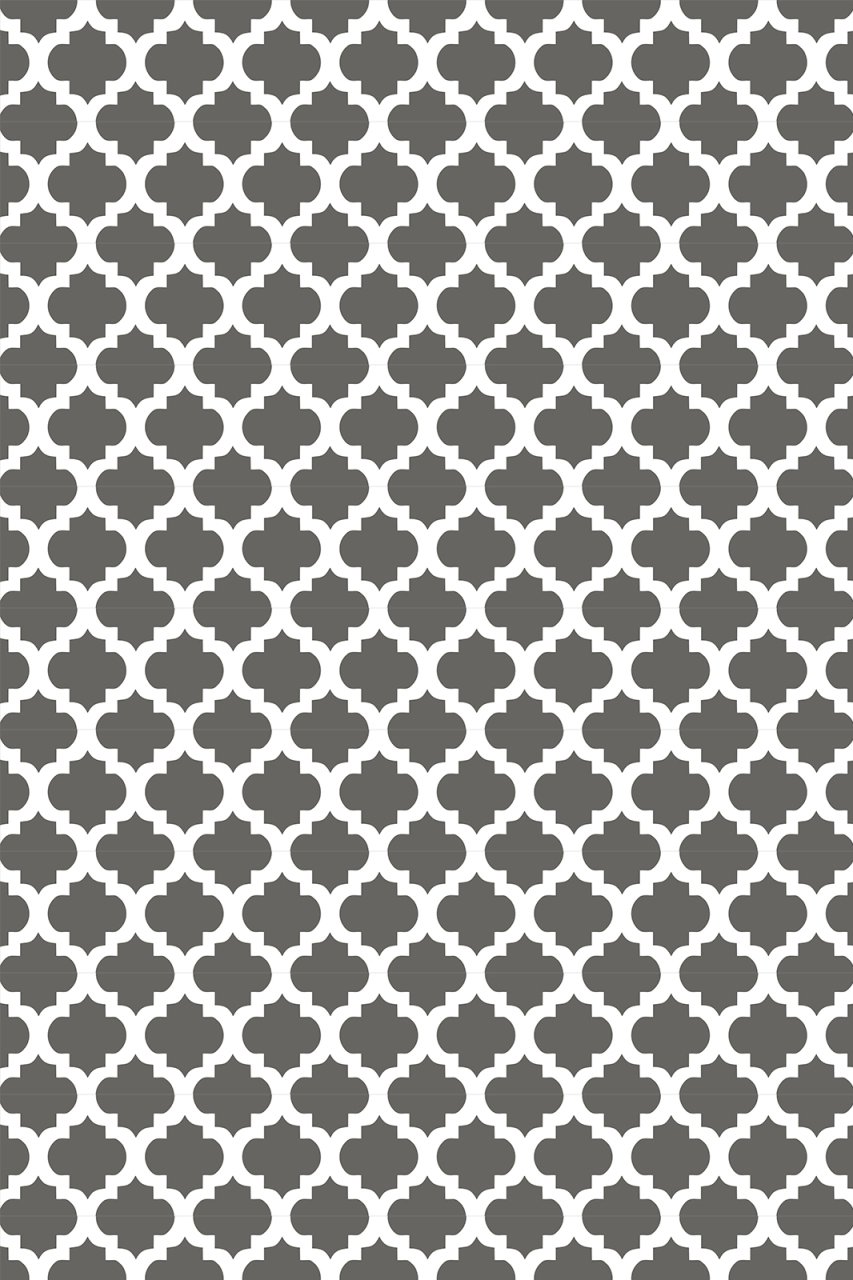YAMALI home Style Moda Desen Saçaklı Halı GRİ beyaz - 120x180 cm