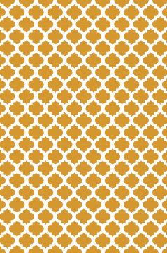 YAMALI home Style Moda Desen Saçaklı Halı HARDAL beyaz - 100x300 cm