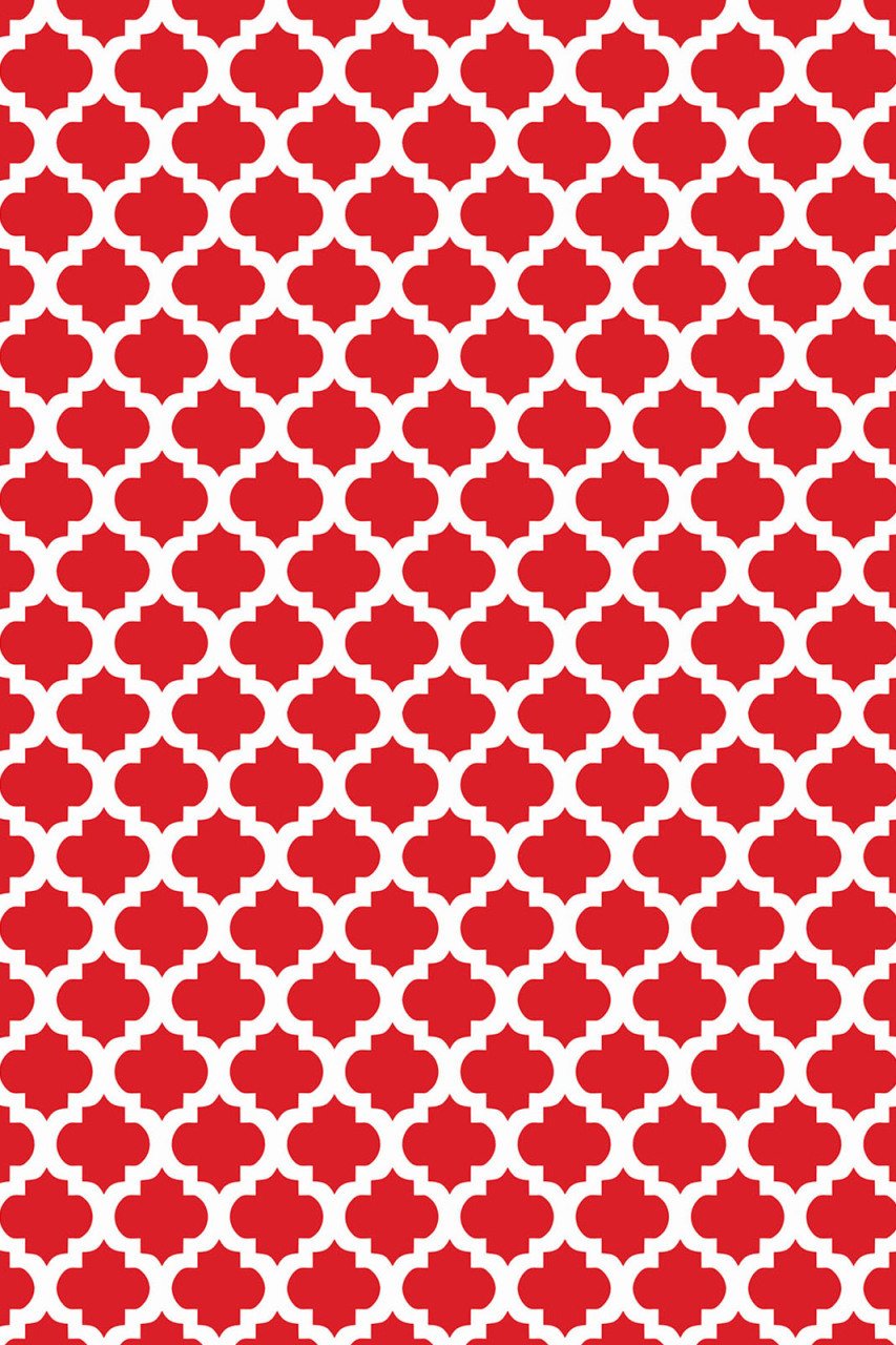 YAMALI home Style Moda Desen Saçaklı Halı KIRMIZI beyaz - 140x200 cm