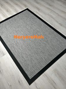 Loris Yeni Nesil Yumuşak Sisal Halı Siyah Gri