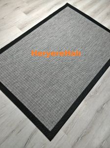 Loris Yeni Nesil Yumuşak Sisal Halı Siyah Gri