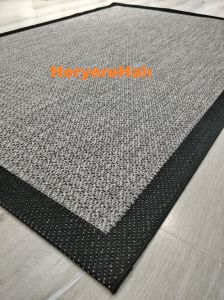 Loris Yeni Nesil Yumuşak Sisal Halı Siyah Gri