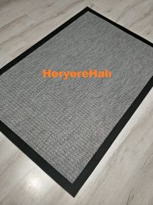 Loris Yeni Nesil Yumuşak Sisal Halı Siyah Gri