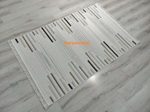 ARUNA 33392B KREM BEJ 120X180 İSKANDİNAV HALI