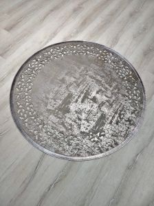Eko Halı Bıanca BNC01 Vizon Bronze 120X120 Yuvarlak Deri Halı