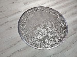 Eko Halı Bıanca BNC01 Vizon Bronze 120X120 Yuvarlak Deri Halı