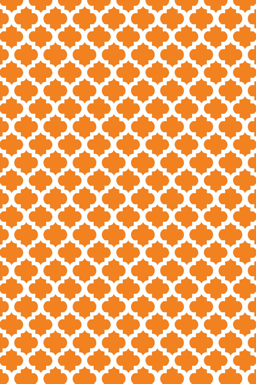 YAMALI home Style Moda Desen Saçaklı Halı TURUNCU beyaz - 120x180 cm